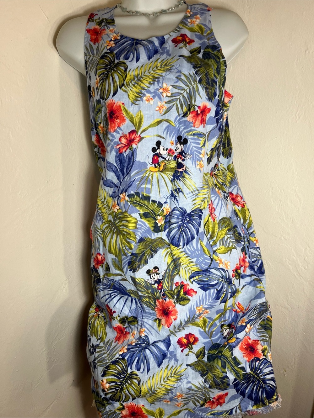 Tommy Bahama X  Disney Dress Size S/P Jungle Jubilee Sleveless Cotton Shift